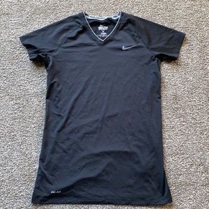 Nike Pro Combat Black Fitted Dri-Fit BaseLayer - L